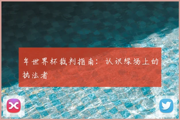 年世界杯裁判指南：认识绿场上的执法者